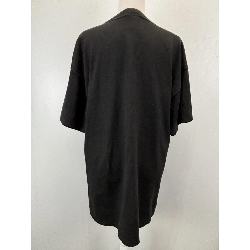 Vtg Oarsman 913 Halloween Tshirt Sz Large Black Embroidered Jack O Lantern 90s